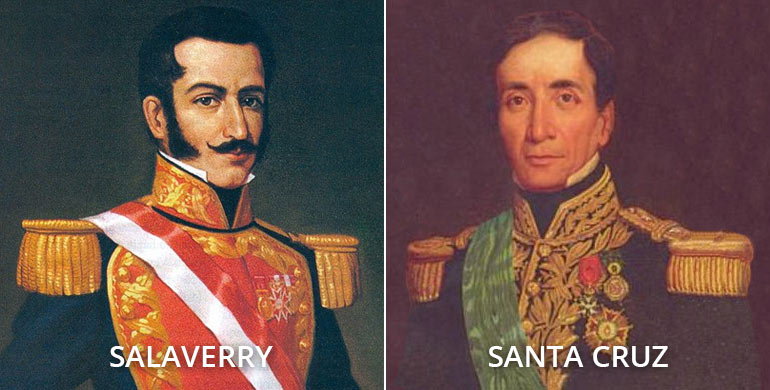 Guerra civil peruana de 1835-1836 Salaverry y Santa Cruz