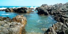 Pozas naturales en la Playa Tanaka