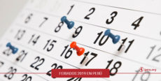 Calendario de feriados 2019 en Perú