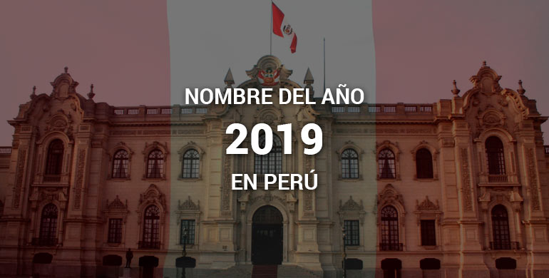 Nombre del año 2019 en Perú