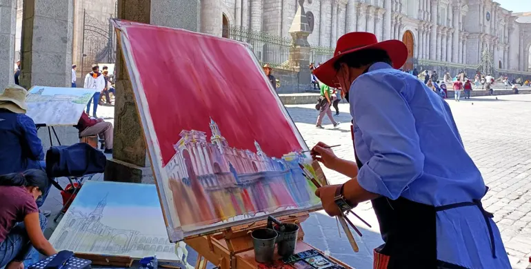 Vendedores de arte callejero
